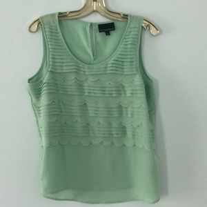 Cynthia Rowley Pleated Sleeveless Top